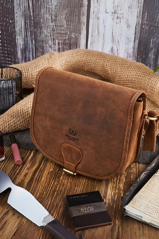 Natural Leather Bag | Spago Fashion