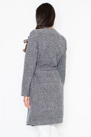 Large Lapel Tie-Waist Coat – Spago Fall Collection