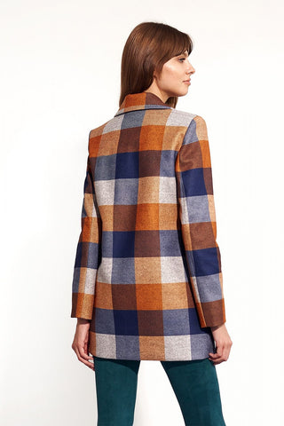 Autumn Mosaic Double-Breasted Blazer – Spago Fall Collection