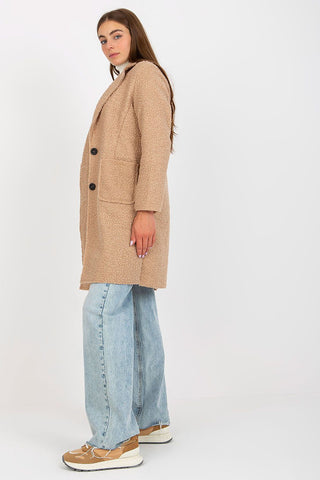 Classic Long Coat with Patch Pockets – Spago Fall Collection