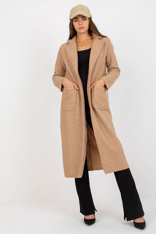 Camel & Crimson Tie-Belt Coat – Spago Fall Collection