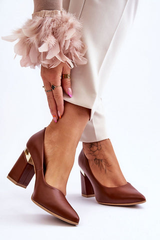 Block Heel Pumps | Spago Fashion