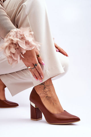 Block Heel Pumps | Spago Fashion